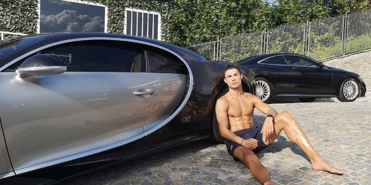 Ronaldo With Bugatti La Voiture Noire